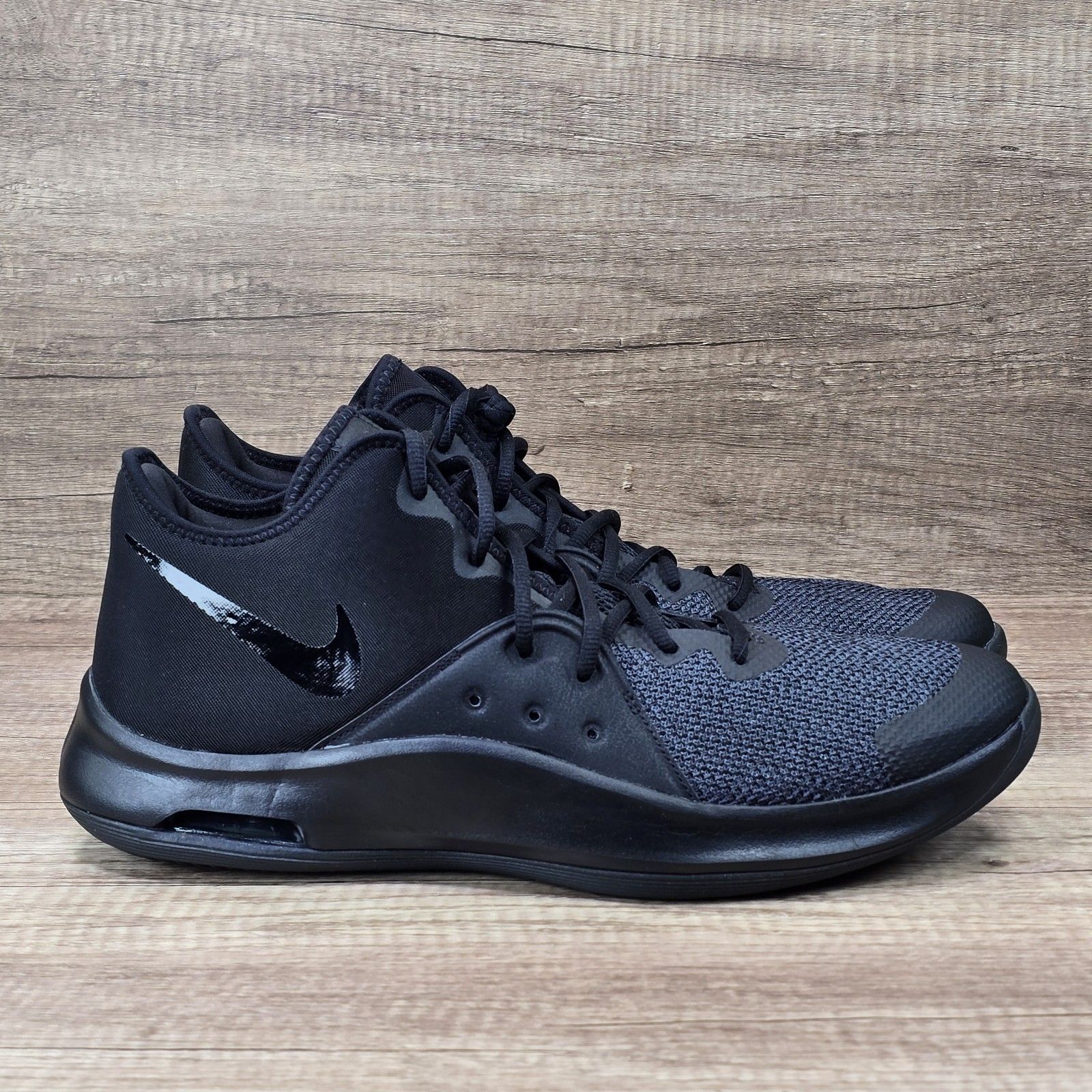 Nike Air Versitile Iii Men's Sz 13 Black Gray Basketball Shoes (Ao4430-002) New
